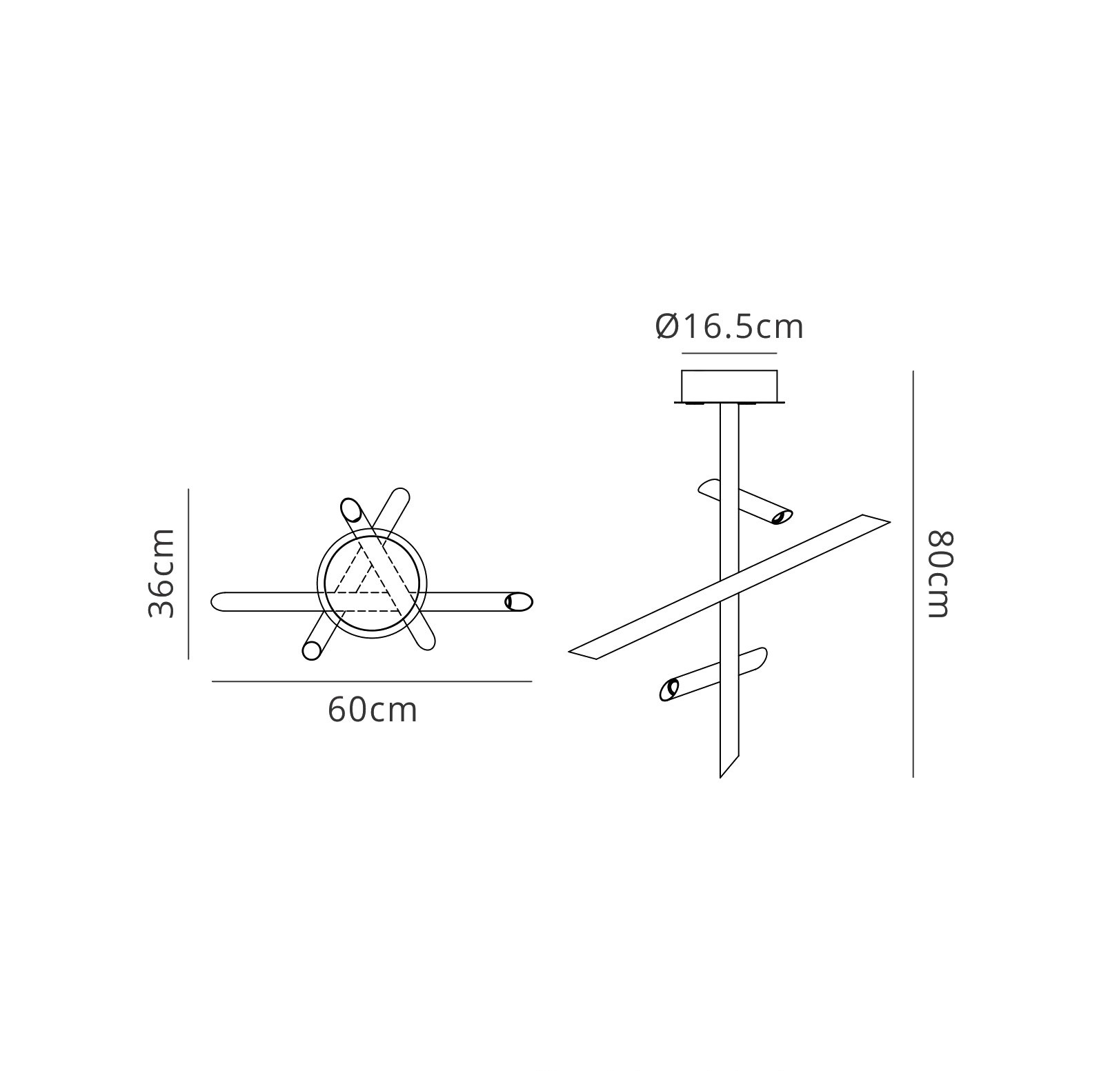 Take Blanco Ceiling Lights Mantra Semi Flush Fittings